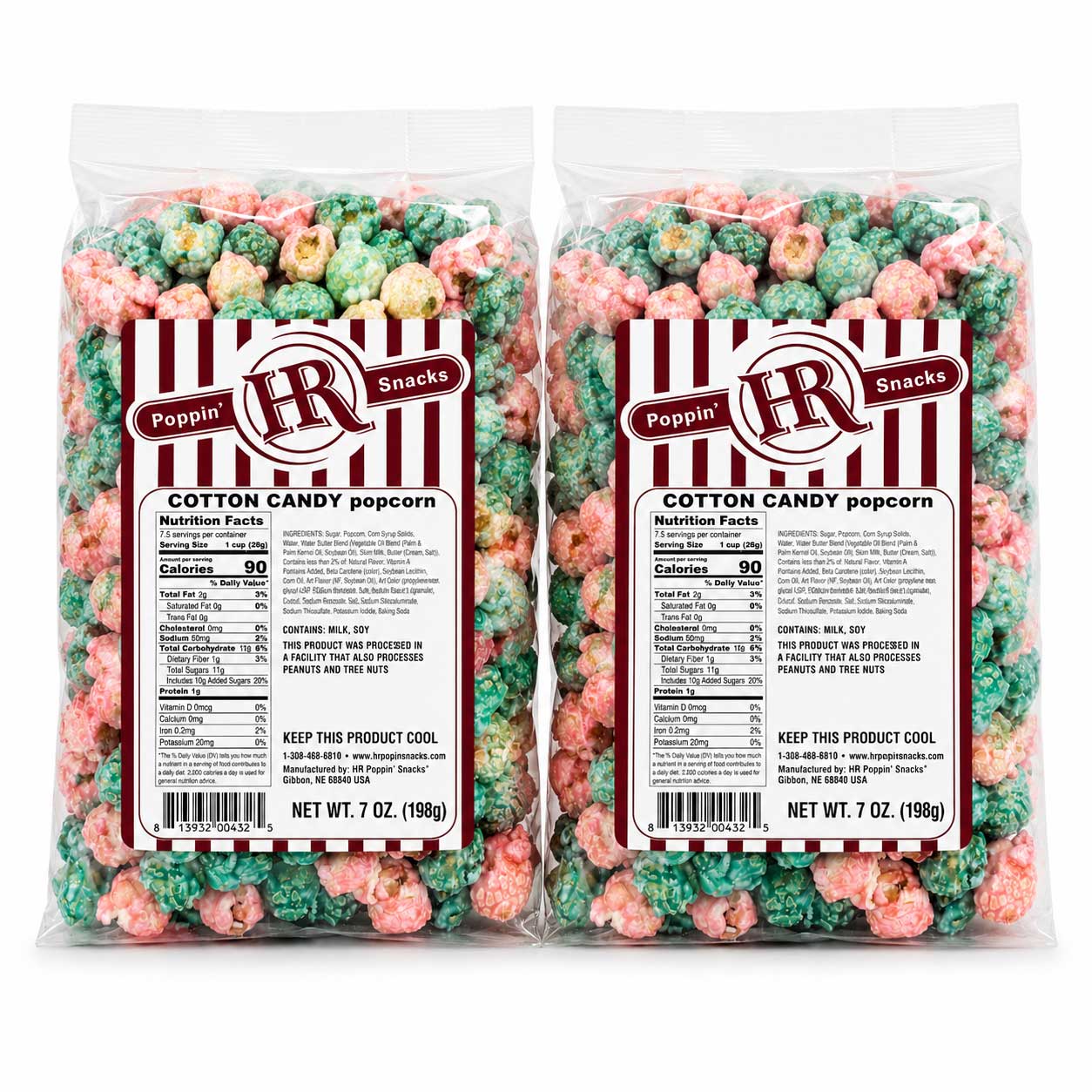 Cotton Candy Popcorn Pack of 2