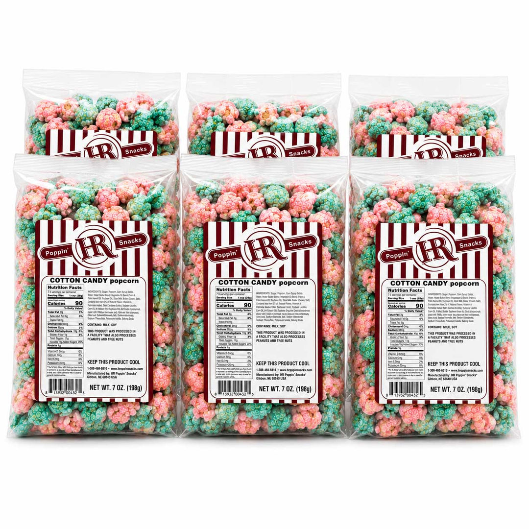 Cotton Candy Popcorn Pack of 6