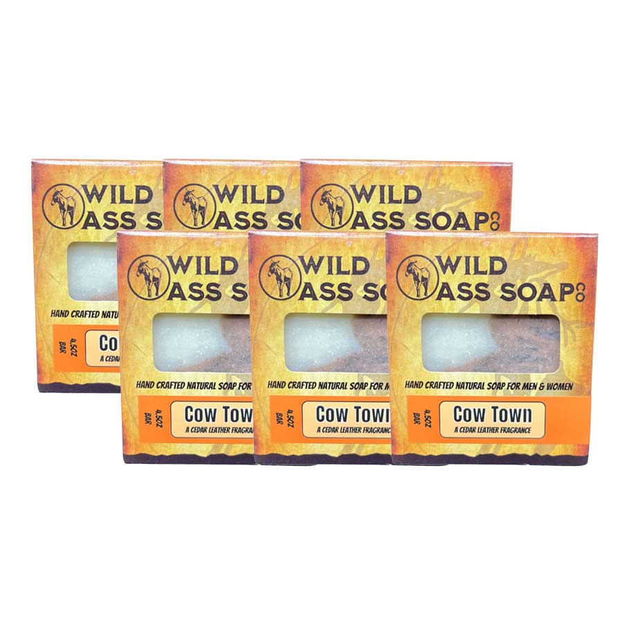 Pack of Wild Ass Soap packages on a white background