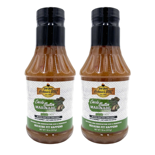 Creole Butter Injection & Marinade 18 oz | Pack of 2 | Gluten Free | Hickman's Fat Boy BBQ