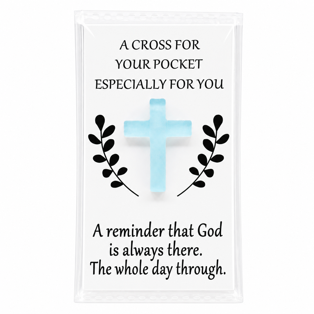 Blue Pocket Cross