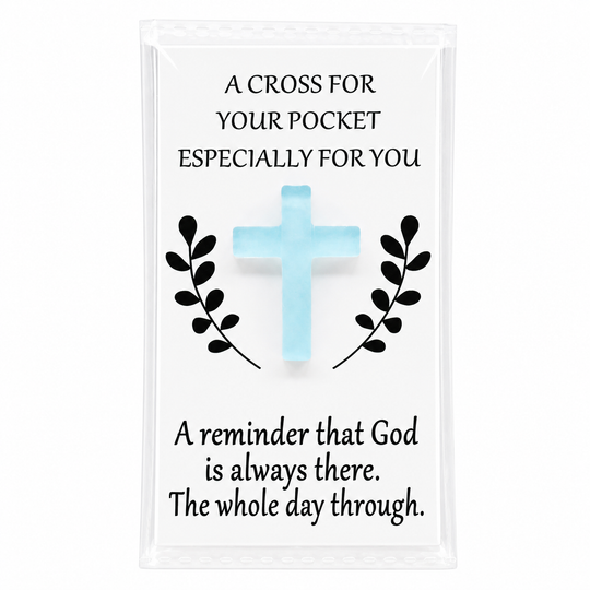 Blue Pocket Cross