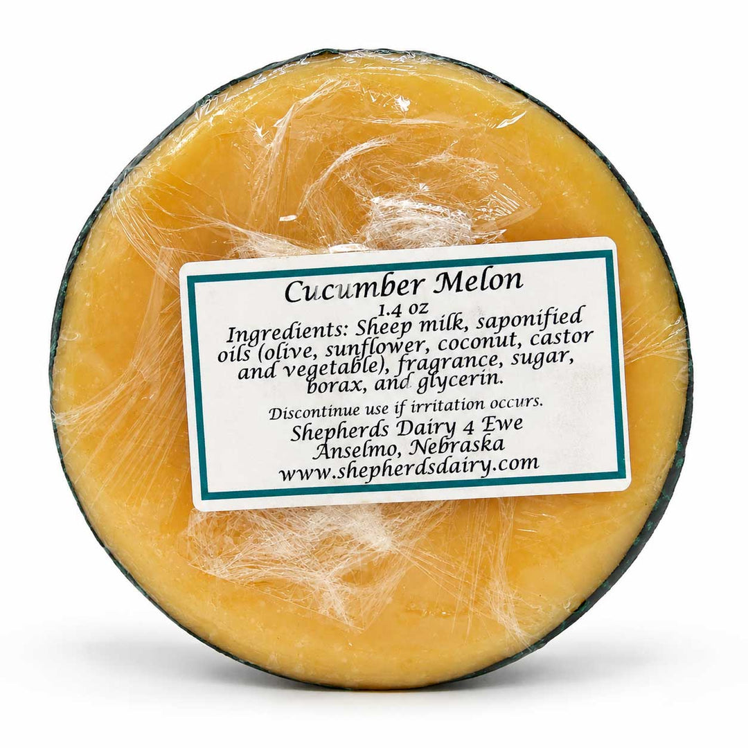 Shepherd's Dairy Round Cucumber Melon Soap