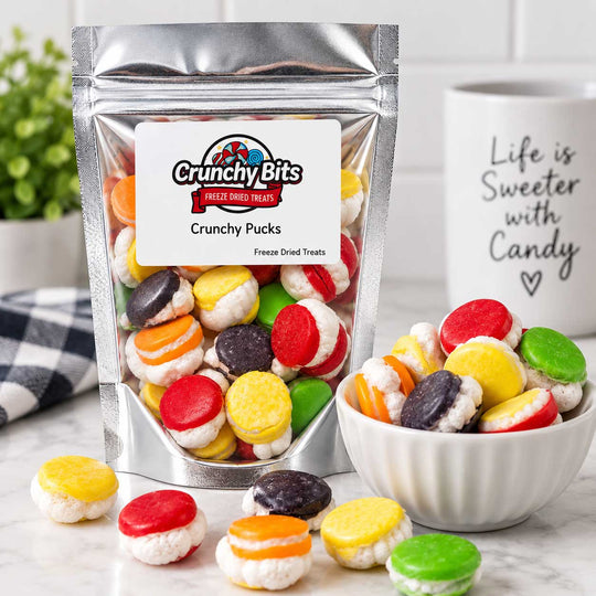 Crunchy Pucks Freeze-Dried Candy | Crunchy Bits Candy