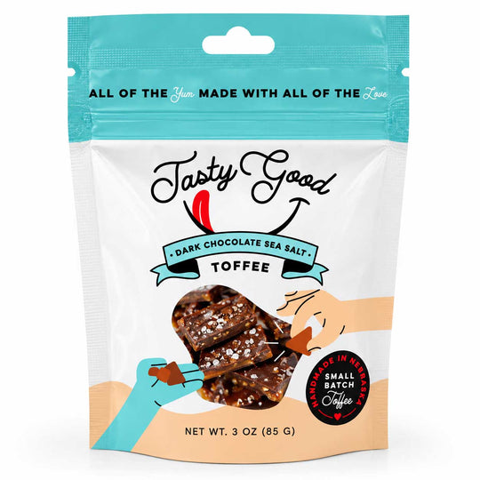 Tasty Good Dark Chocolate Sea Salt Toffee