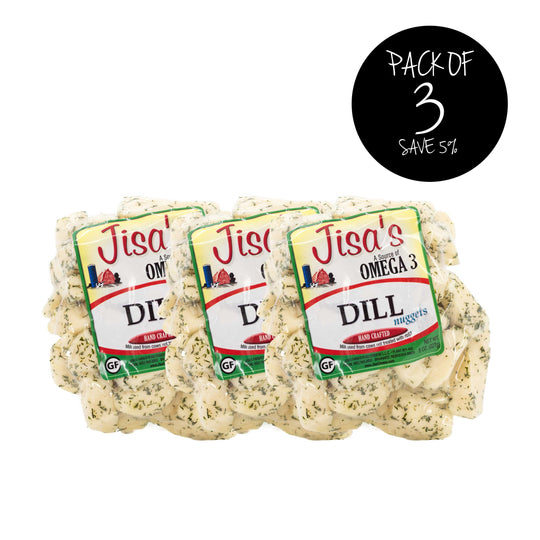 Dill Nuggets | Pack of 3 | 8 oz | Jisa's Farmstead Cheese