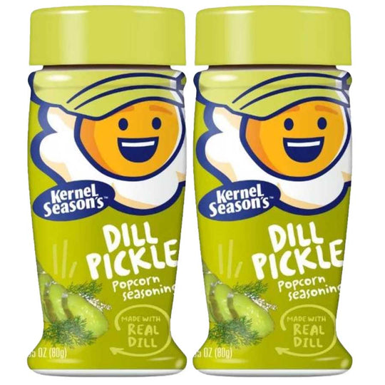 Dill Pickle Popcorn Seasoning | Pack of 2 | 2.85 oz | Popcorn County USA | North Loup Valley