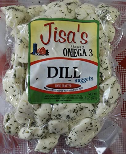 Dill Nuggets | 3-Pack | 8 oz Each | Artisan Cheese | Made in Small Batches | Jisa's Farmstead Cheese