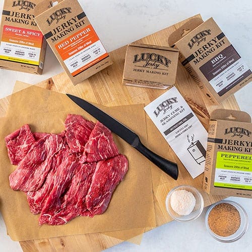 Jerky Making Kit  | 12 oz. Box | BBQ Flavored | Traditional Smoky BBQ Flavor | Perfect Blend Of Sweet & Salty | 3 Easy Steps | Seasons 20 LBS. Of Meat | Instructions Included | Perfect Gift For Hunter | Healthy Snack