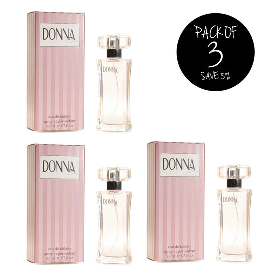 Donna Jean Perfume | Pack of 3 | 1.7oz | Shimmering Floral With A Light And Fresh Scent | Midwestern Made And Inspired | Fresh Floral Bouquet | Nebraska Perfume