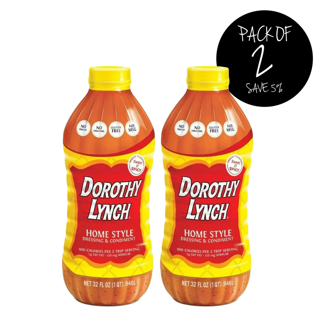 Homestyle Dorothy Lynch Salad Dressing | Gluten Free | Trans Fat-Free Ingredients | Sweet and Spicy | Thick And Creamy | Pack of 2 | 32 oz.