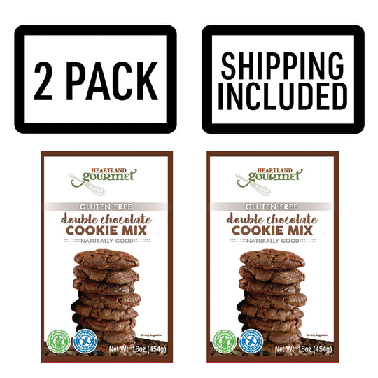 Gluten Free Double Chocolate Cookie Mix | Makes 18 Cookies | Mouth Watering Double Chocolate Cookies | Pack of 2 | Shipping Included