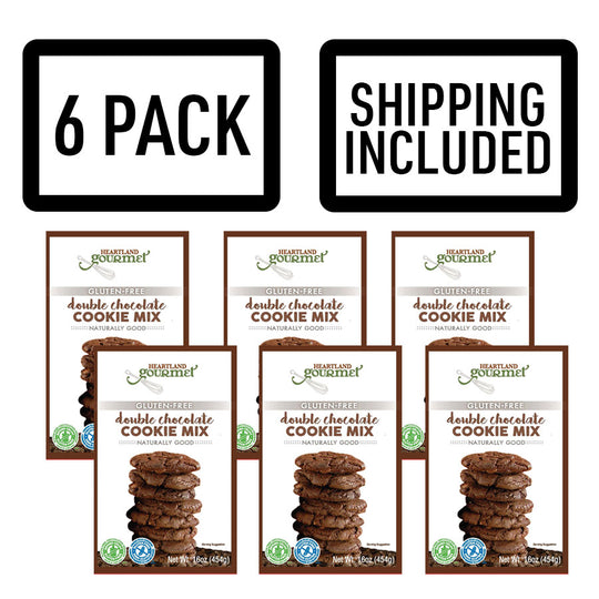 Gluten Free Double Chocolate Cookie Mix | Makes 18 Cookies | Mouth Watering Double Chocolate Cookies | Pack of 6 | Shipping Included