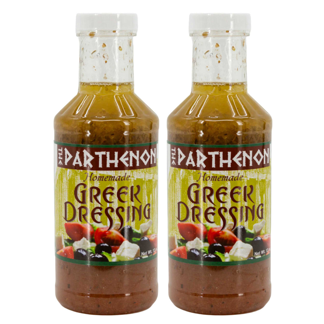 Homemade Greek Dressing | Pack of 2 | 12 oz | The Parthenon Catering