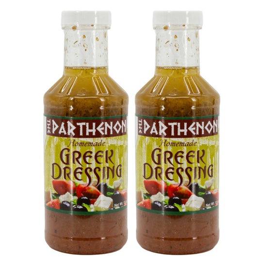 Homemade Greek Dressing | Pack of 2 | 12 oz | The Parthenon Catering