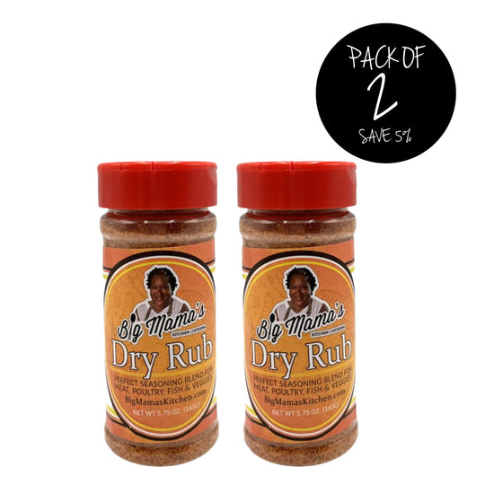 Big Mama's Dry Rub | Pack of 2 | 5.75 oz. Bottle | Smoke Pit Barbeque Flavor | As Seen On TV | Food Network's Diners, Drive In, and Dives