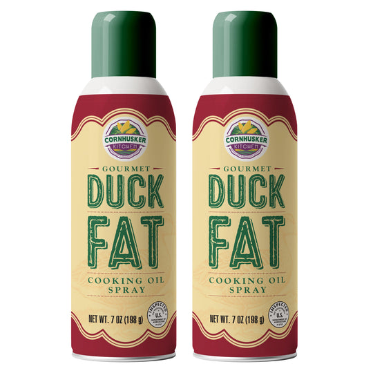 Duck Fat Spray | Pack of 2 | 7 oz | Gluten Free | Cornhusker Kitchen