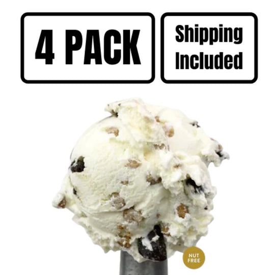 A four pack of S'mores Ice Cream on a white background