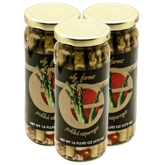 Pickled Asparagus | Pack of 3 | 16 oz | Ely Farms