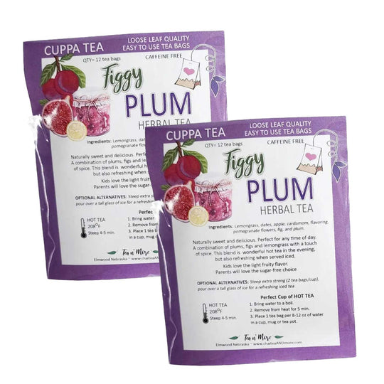 Figgy Plum Decaffeinated Herbal Tea | Pack of 2 | Tea n More