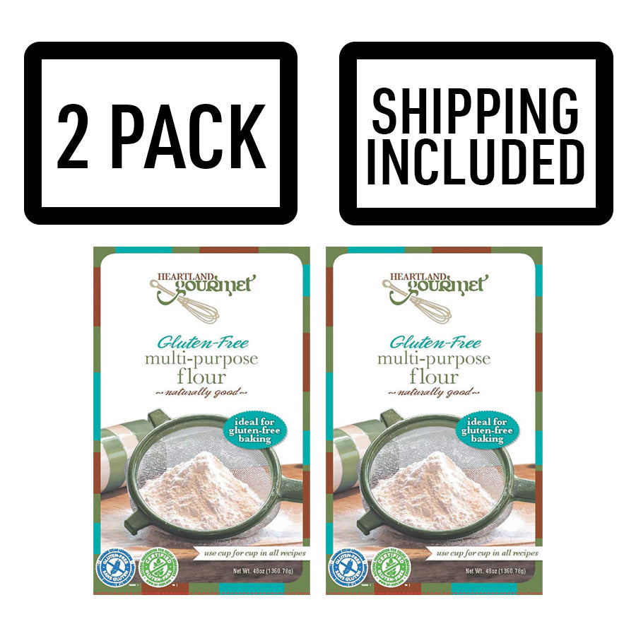 Gluten Free Multi-Purpose Flour Blend Mix 3 lb | Flour Alternative | Non-Gritty Flour | Pack of 2 | Shipping Included