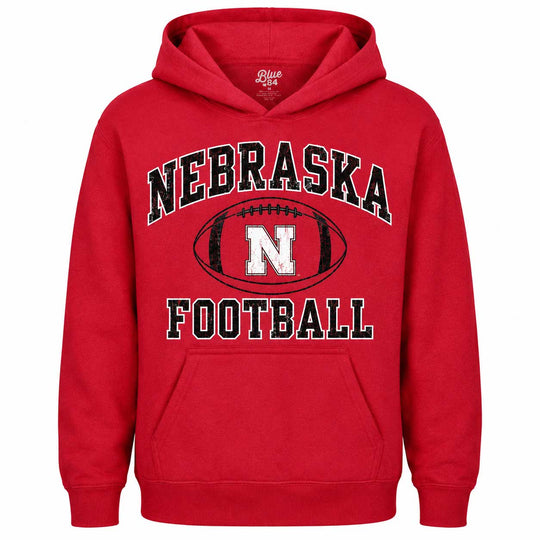 Unisex Husker Football Red Hoodie | Multiple Sizes | Blue 84