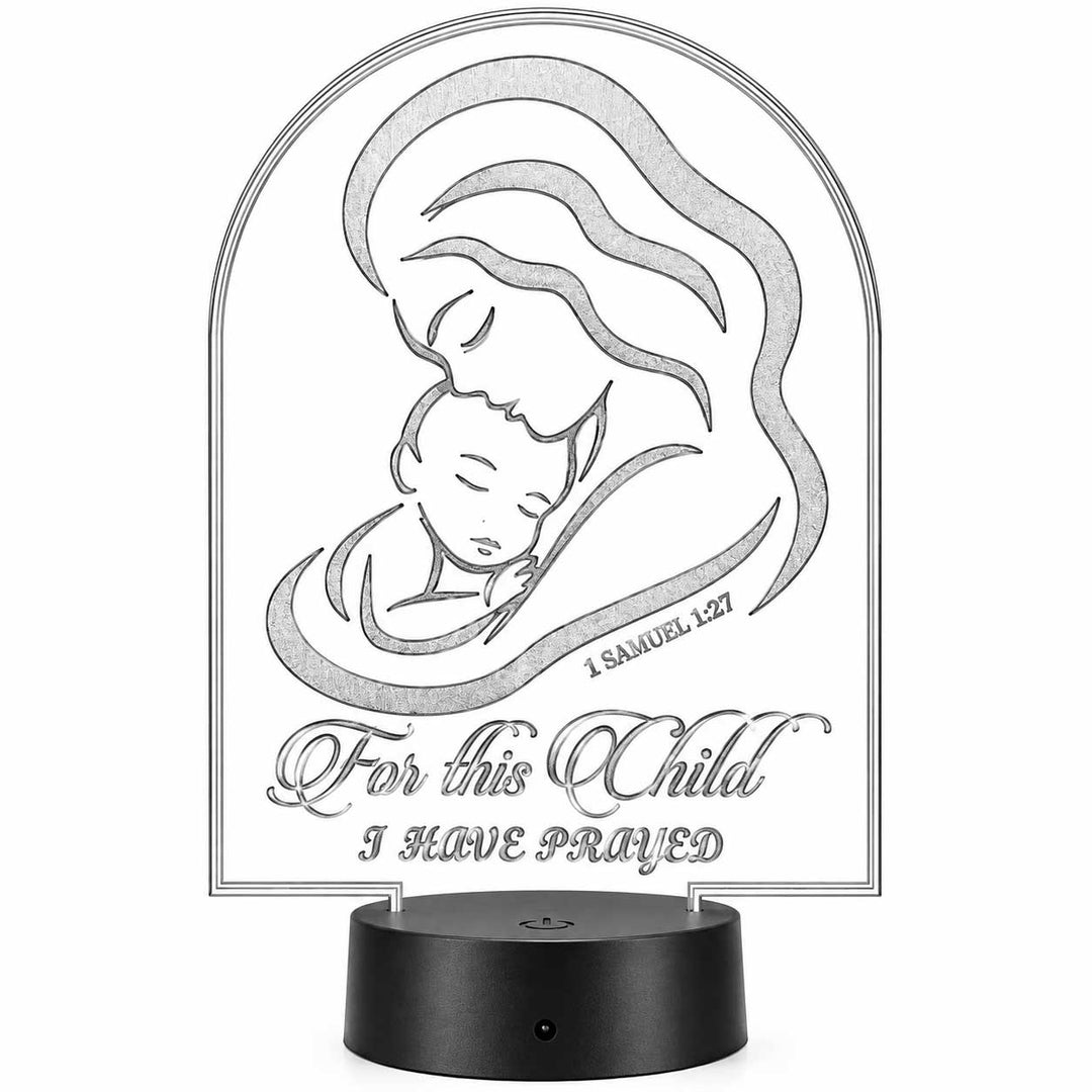 For This Child I Have Prayed LED Plaque