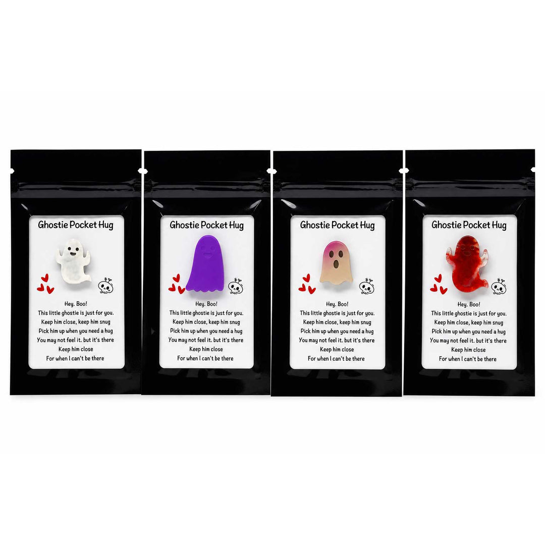 Four ghostie pocket hugs