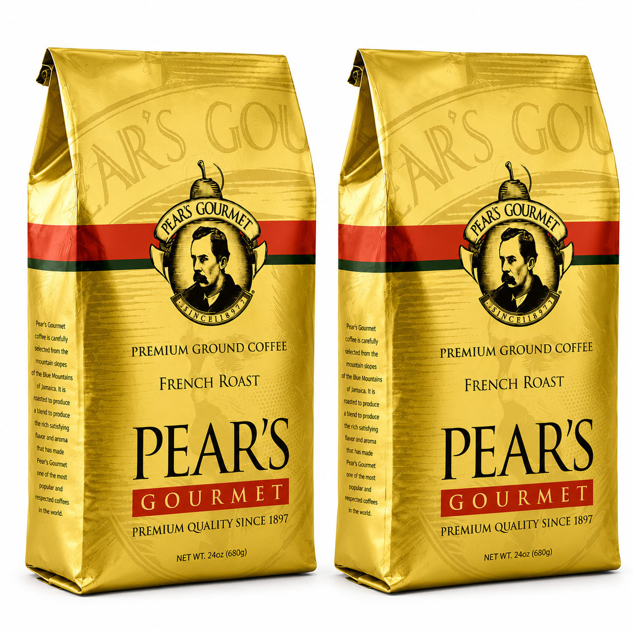 Pear's Gourmet French Roast 24 oz Coffee