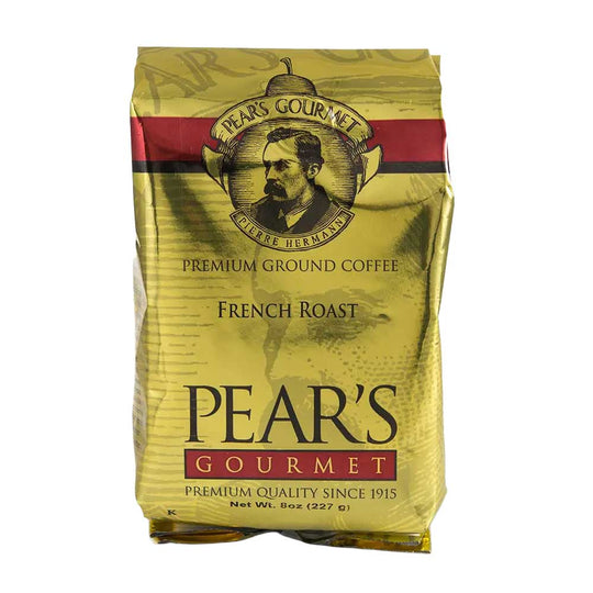 Pear's French Roast Ground Coffee | Pack of 2 | 8 oz | Brenmar