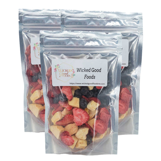 Freeze Dried Fruit | Pack of 3 | 2.25 oz | Wicked Good Foods