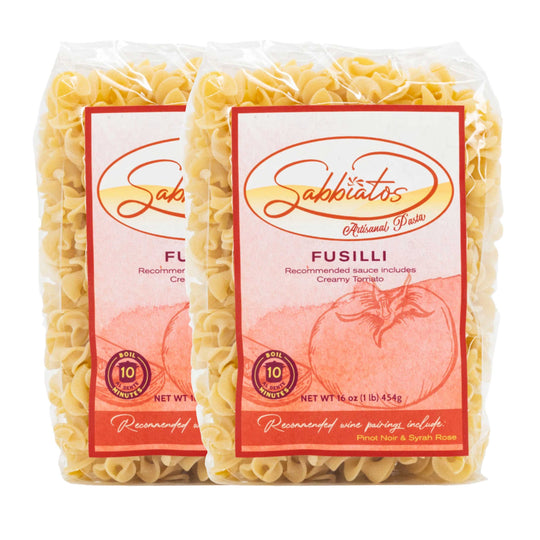 Fusilli Pasta | 16 oz | Pack of 2 | Sabbiatos