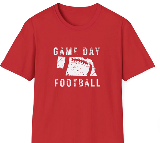 Nebraska Football Game Day T-Shirt | Adult Sizes | Unisex | Soft & Comfortable Fit | GBR | Made in O'Neill, NE | Double Play Apparel & Engraving