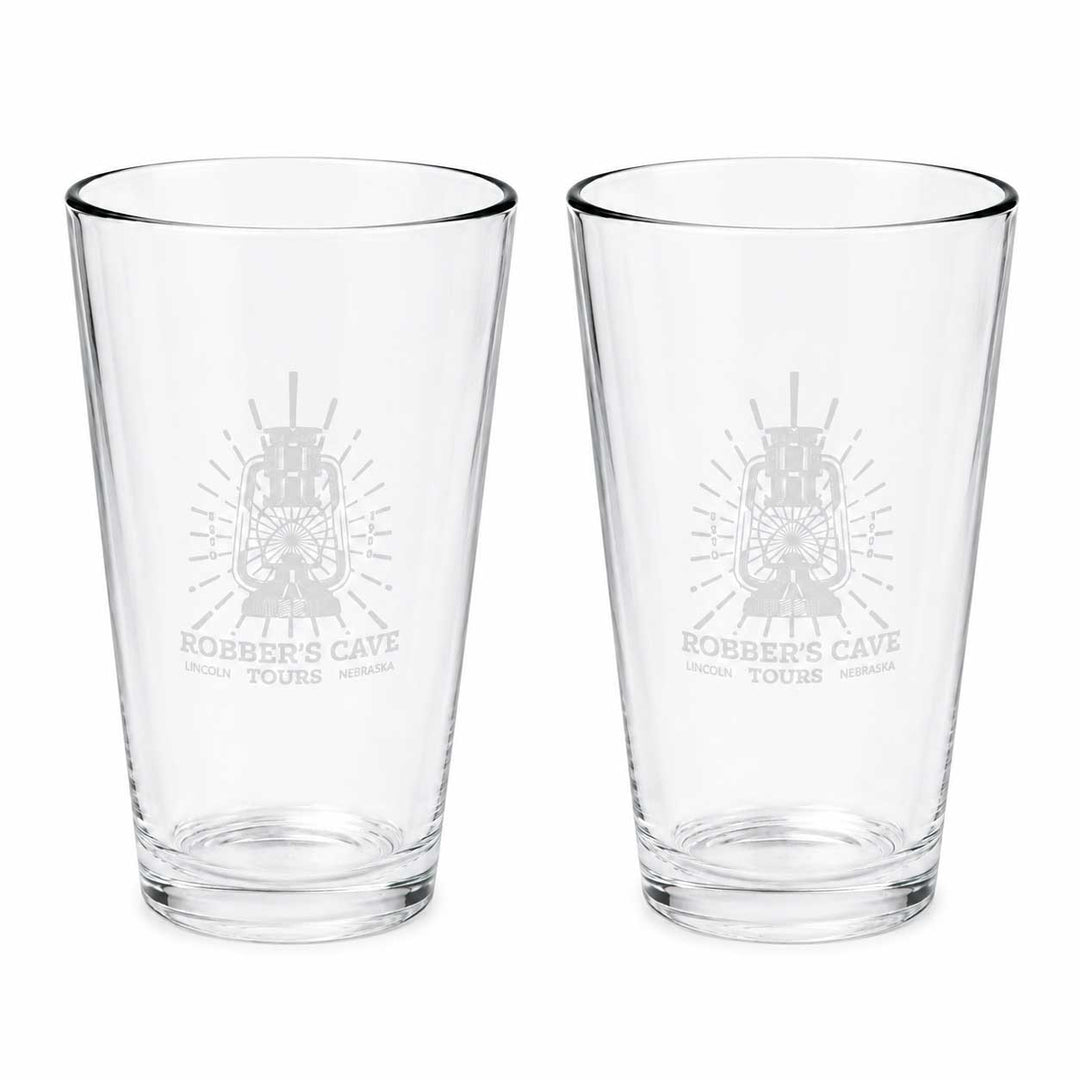 Robber's Cave pack of 2 glasses