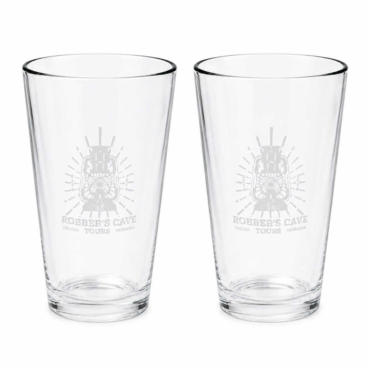 Robber's Cave pack of 2 glasses