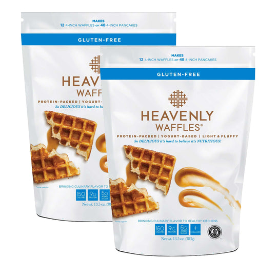 Gluten Free Waffle Mix | Pack of 2 | 13.5 oz | Heavenly Waffles