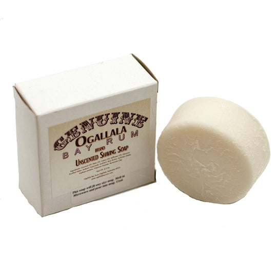 Shaving Soap | 4.5 oz. Bar | All Natural Ingredients | Relieving | Skin Healthy Agents | Ogallala Bay Rum | Made in Ogallala, NE