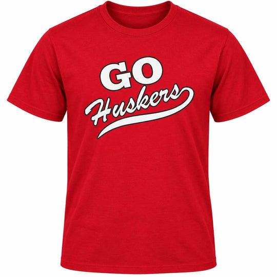 Go Huskers Women's T-Shirt | Red | Multiple Sizes | Lou's Sporting Goods | 25N1DM104L