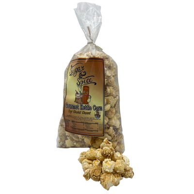 Cinnamon and Sugar Kettle Corn | 2 oz. bag | Perfect Balance of Sugar and Spice | Sweet and Salty Treat | Perfect for On the Go | All Natural | Gluten Free | Made with High Quality Ingredients | Fresh and Fluffy Popped Popcorn Kernels | Nebraska Popcorn