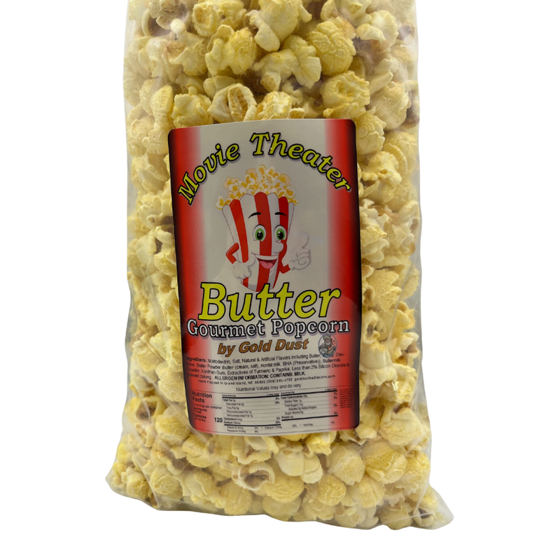 Movie Theater Butter Gourmet Popcorn | 7 oz. bag  | Buttery and Salty Goodness | Perfect Party Snack | Fresh & Crunchy Snack | Perfect for On the Go | Irresistible Smell | Made with High Quality Ingredients | Nebraska-Made | 4 Pack | Shipping Included