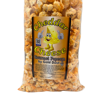 Cheddar Cheese Popcorn | Gourmet | 7 oz. bag | 4 Pack | Non-GMO | Naturally Produced | Corn Oil Infused | Made with Real Cheddar Cheese | Savory Snack | Fresh Batches | Light and Fluffy | Perfect for On the Go | Nebraska Cheese Popcorn | Shipping Included