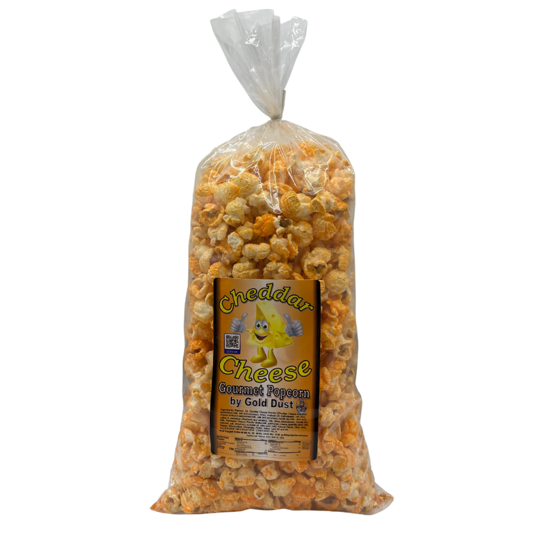 Cheddar Cheese Popcorn | Gourmet | 7 oz. bag | 4 Pack | Non-GMO | Naturally Produced | Corn Oil Infused | Made with Real Cheddar Cheese | Savory Snack | Fresh Batches | Light and Fluffy | Perfect for On the Go | Nebraska Cheese Popcorn | Shipping Included