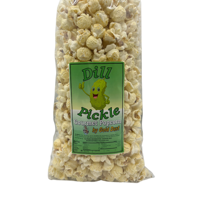 Dill Pickle Gourmet Popcorn | 8 oz. bag | 2 Pack | Tangy & Savory Flavor | Pickle Lover's Favorite Snack | Fluffy and Freshly Popped | Burst of Dill Pickle | Nebraska Popped Popcorn | Shipping Included