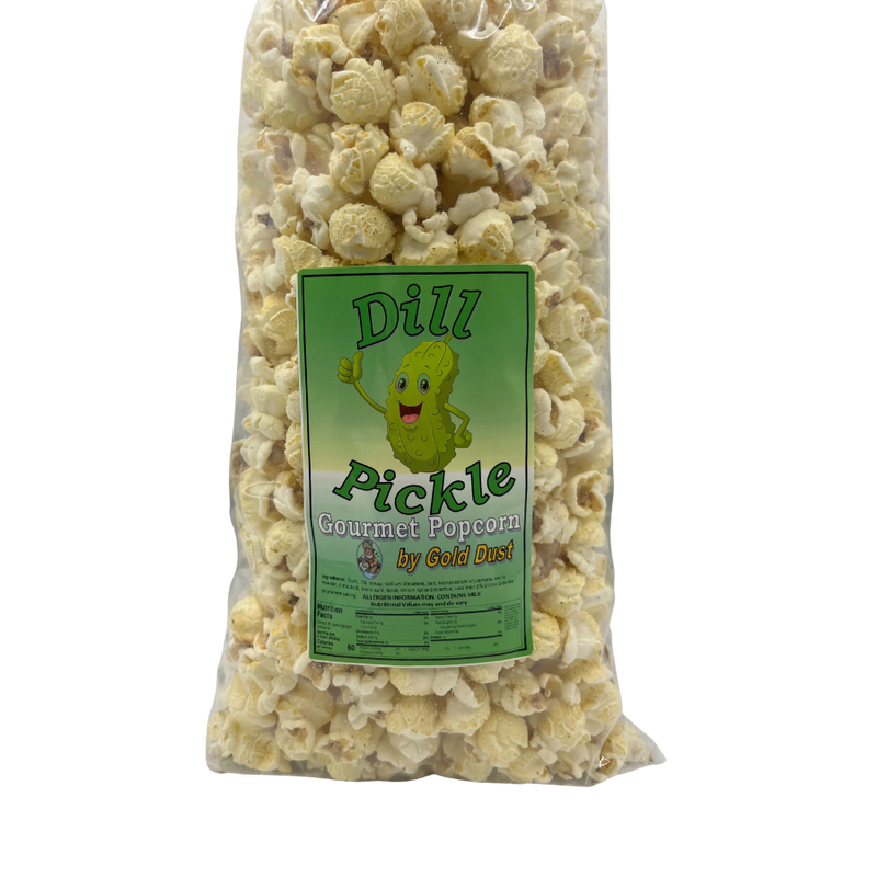 Dill Pickle Gourmet Popcorn | 8 oz. bag | 4 Pack | Sweet, Salty, and Sour | Perfect for A Quick Snack | Pickle Lover&