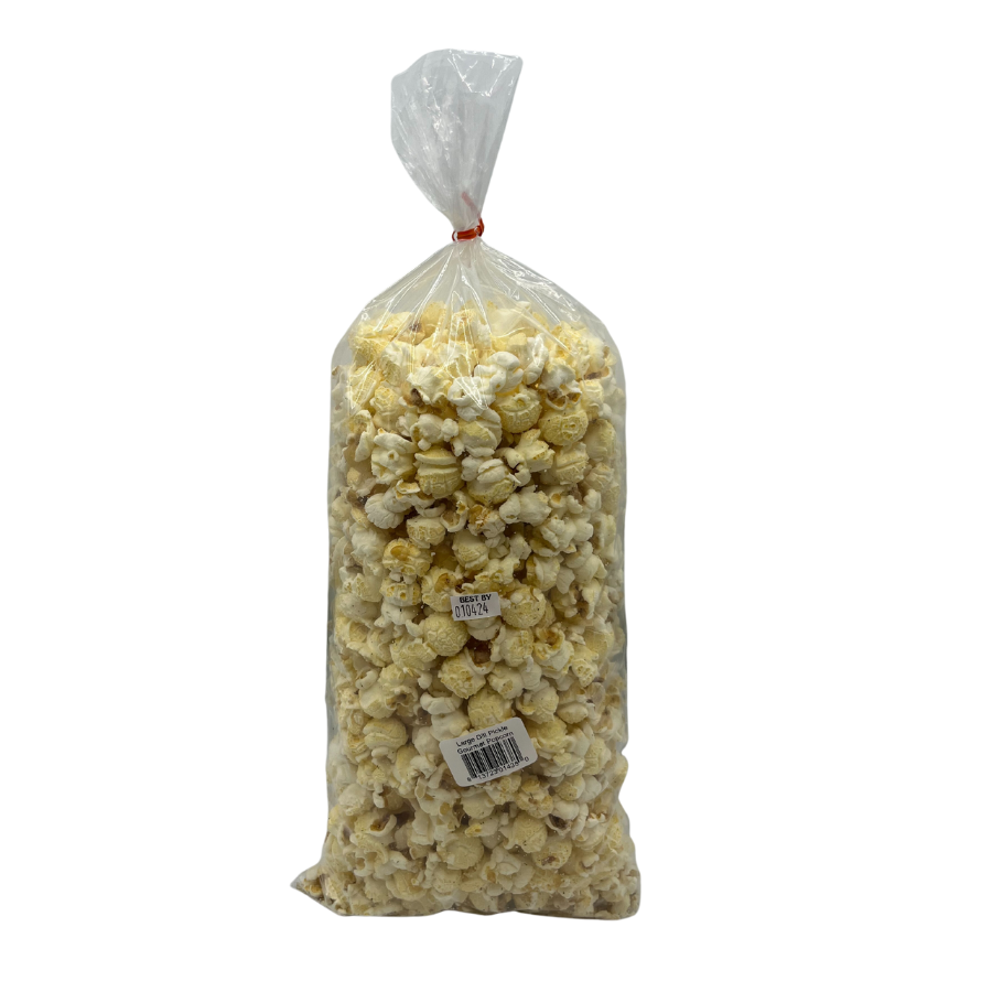 Dill Pickle Gourmet Popcorn | 8 oz. bag | 4 Pack | Sweet, Salty, and Sour | Perfect for A Quick Snack | Pickle Lover's Top Pick | Fluffy and Freshly Popped Kernels | Bold Dill Flavor | Nebraska Grown | Shipping Included