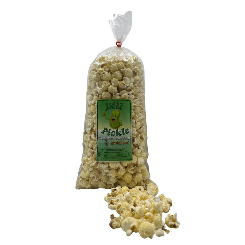 Dill Pickle Gourmet Popcorn | 8 oz. bag | 4 Pack | Sweet, Salty, and Sour | Perfect for A Quick Snack | Pickle Lover&