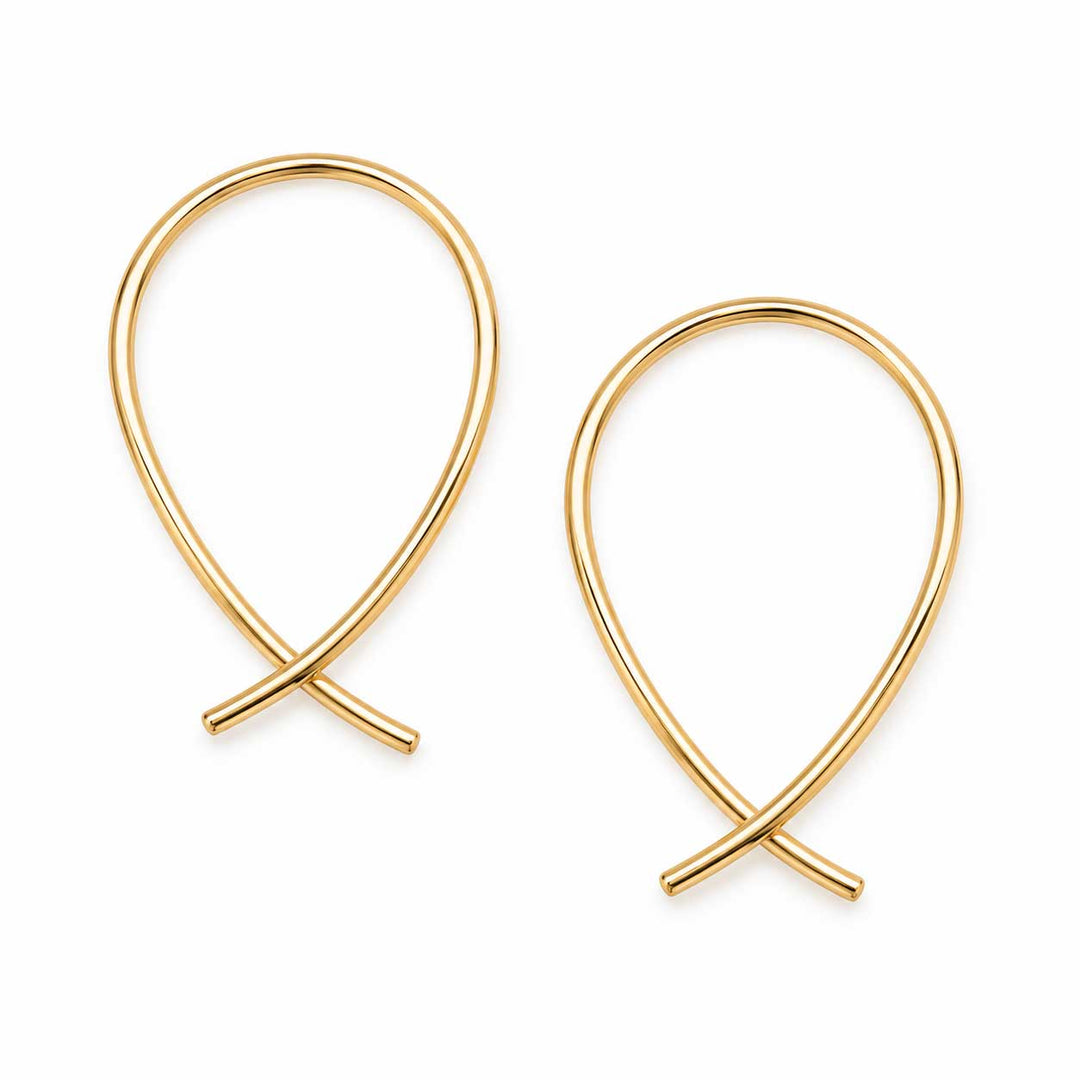 Teardrop Earrings in Gold