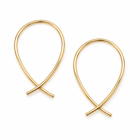 Teardrop Earrings in Gold
