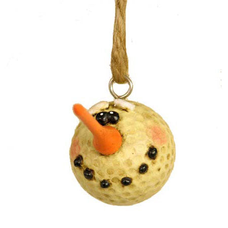 Golfball Snowman Ornament | Bert Anderson Collection