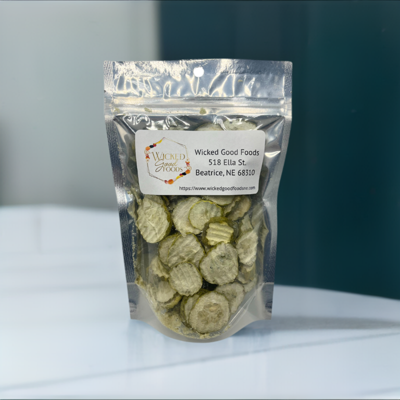 Freeze Dried Pickles | .35 oz | Pickle Chips | Classic Dill Flavor | No Brine, No Mess | Crispy & Crunchy Delight | Low Calorie | Irresistible Taste